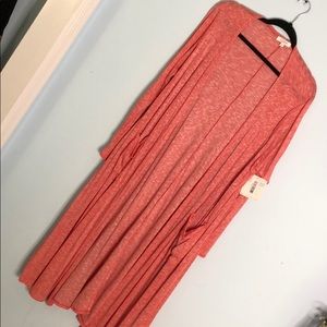 LuLaRoe Sarah Sweater Duster NEW Red XL